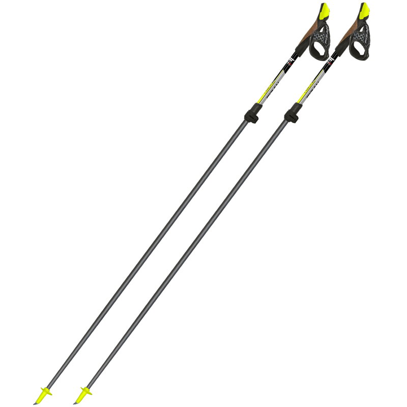 FIZAN Nordic Walking Carbon Pro  (šedo-žlté)